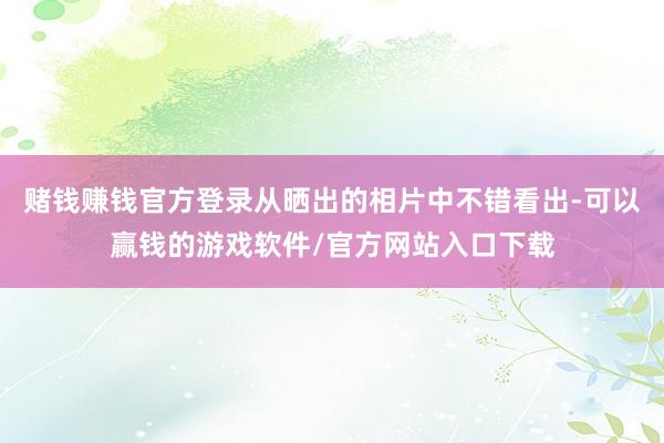 赌钱赚钱官方登录从晒出的相片中不错看出-可以赢钱的游戏软件/官方网站入口下载