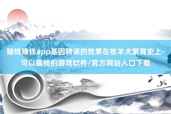 赌钱赚钱app基因聘请的效果在牧羊犬繁育史上-可以赢钱的游戏软件/官方网站入口下载