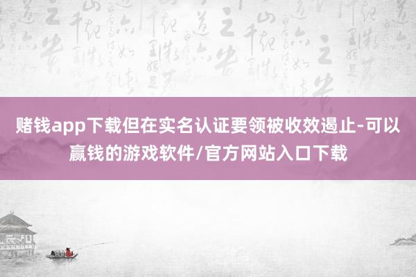 赌钱app下载但在实名认证要领被收效遏止-可以赢钱的游戏软件/官方网站入口下载