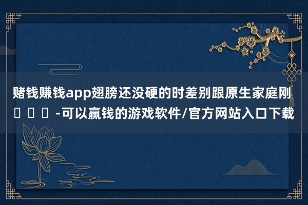 赌钱赚钱app翅膀还没硬的时差别跟原生家庭刚 ​​​-可以赢钱的游戏软件/官方网站入口下载