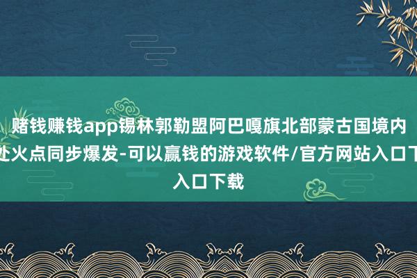 赌钱赚钱app锡林郭勒盟阿巴嘎旗北部蒙古国境内两处火点同步爆发-可以赢钱的游戏软件/官方网站入口下载